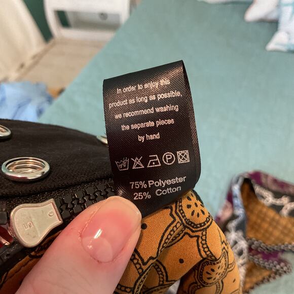 Zand Amsterdam Adjustable Reversible Wrap Skirt Floral Paisley One Size - Picture 12 of 13